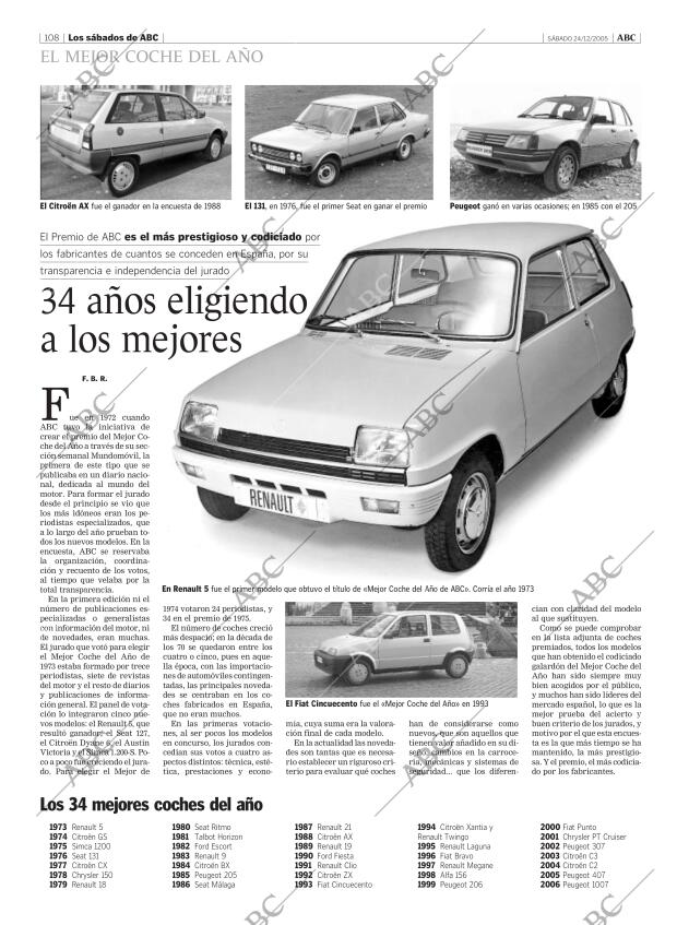 Periódico ABC MADRID 24-12-2005,portada - Archivo ABC