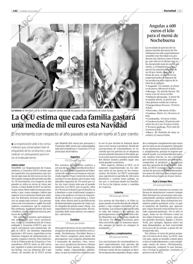 ABC MADRID 24-12-2005 página 53