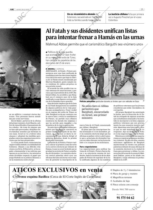 ABC MADRID 29-12-2005 página 25