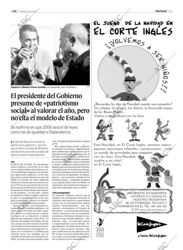 ABC MADRID 30-12-2005 página 15