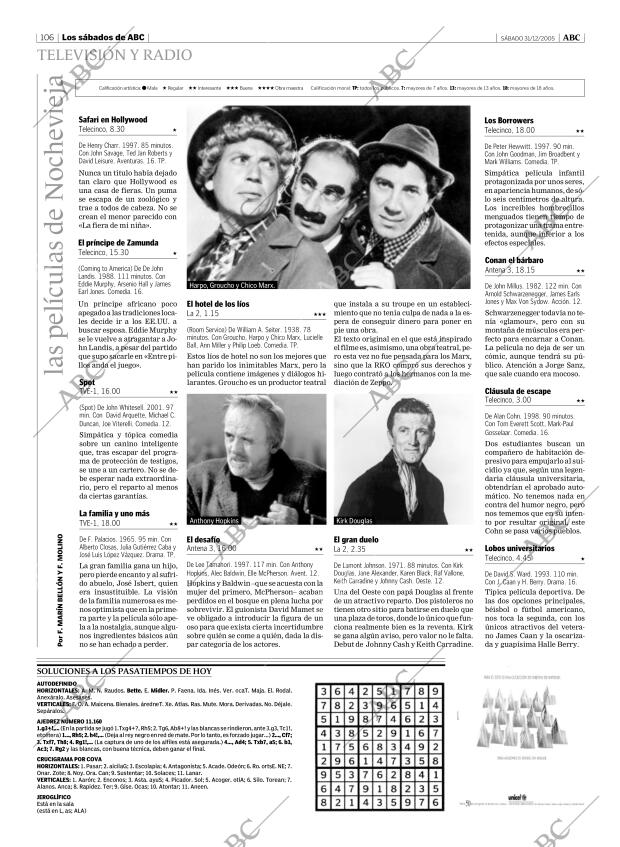 ABC MADRID 31-12-2005 página 106