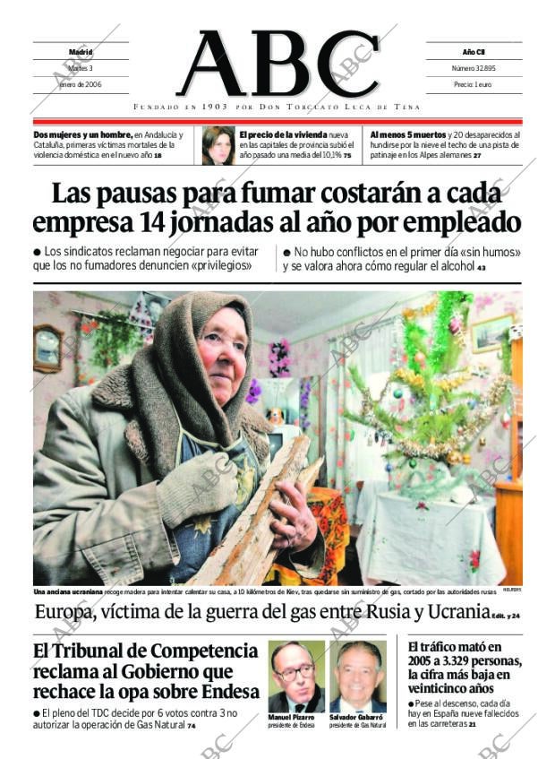 ABC MADRID 03-01-2006 página 1