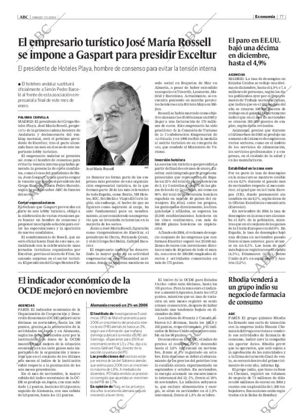 ABC MADRID 07-01-2006 página 77