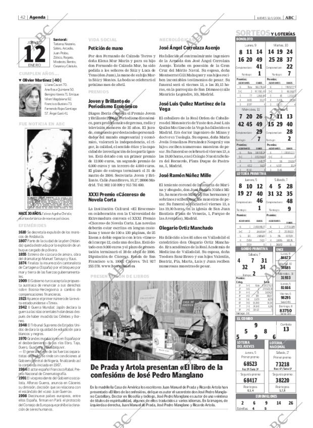ABC MADRID 12-01-2006 página 42