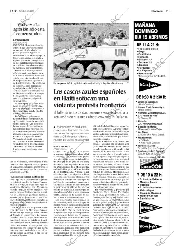 ABC MADRID 14-01-2006 página 15