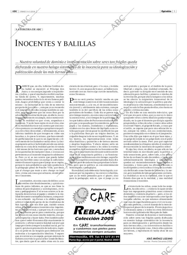 ABC MADRID 14-01-2006 página 3