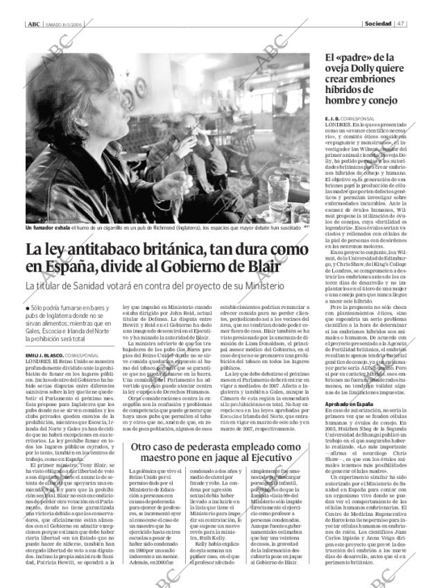 ABC MADRID 14-01-2006 página 47