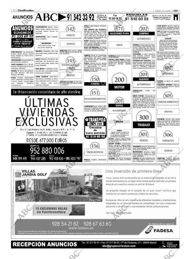 ABC MADRID 14-01-2006 página 72