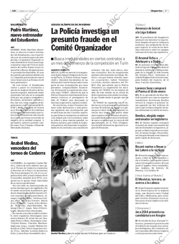 ABC MADRID 14-01-2006 página 87