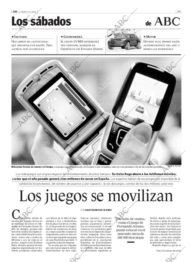 ABC MADRID 14-01-2006 página 89
