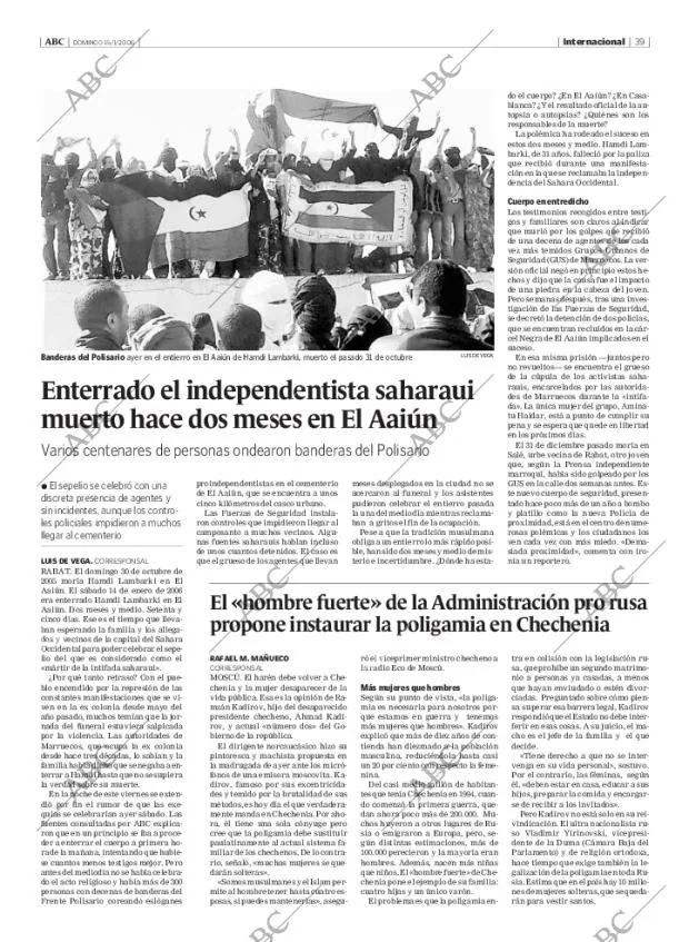 ABC MADRID 15-01-2006 página 39