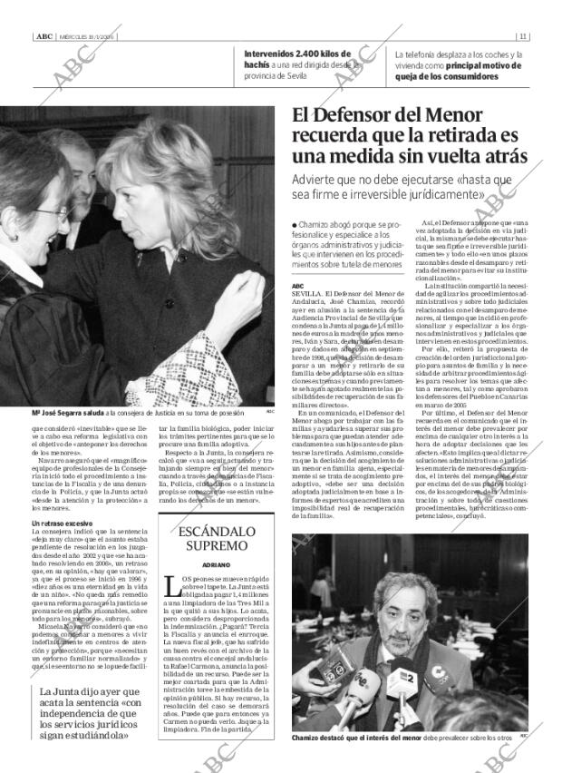 ABC SEVILLA 18-01-2006 página 11