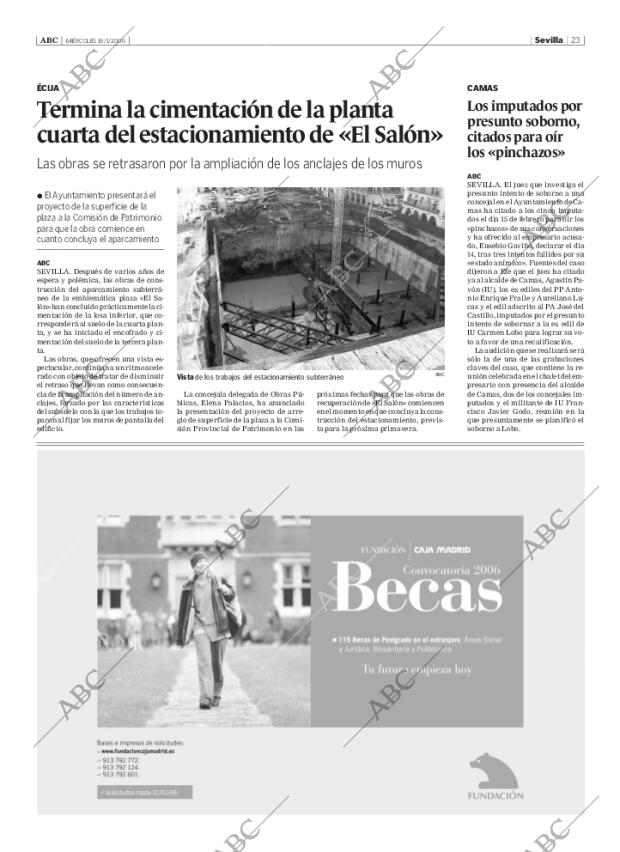 ABC SEVILLA 18-01-2006 página 23