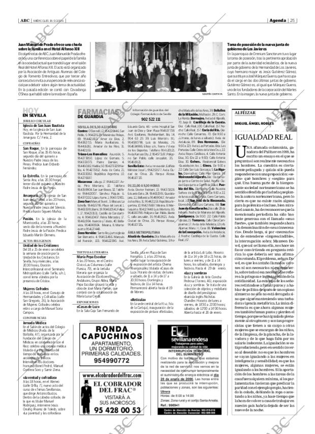 ABC SEVILLA 18-01-2006 página 25