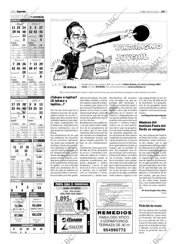 ABC SEVILLA 18-01-2006 página 26