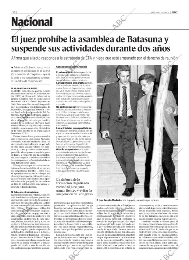 ABC SEVILLA 18-01-2006 página 36