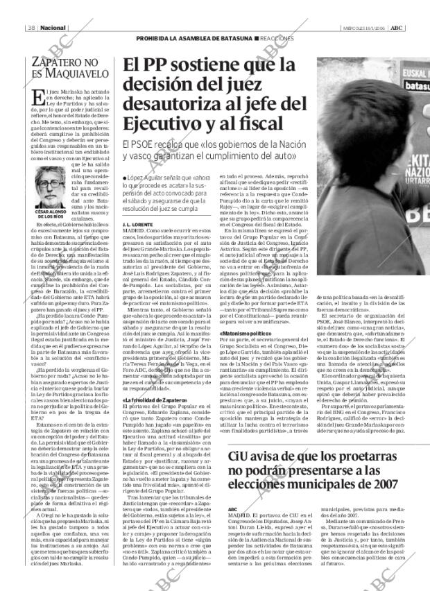 ABC SEVILLA 18-01-2006 página 38