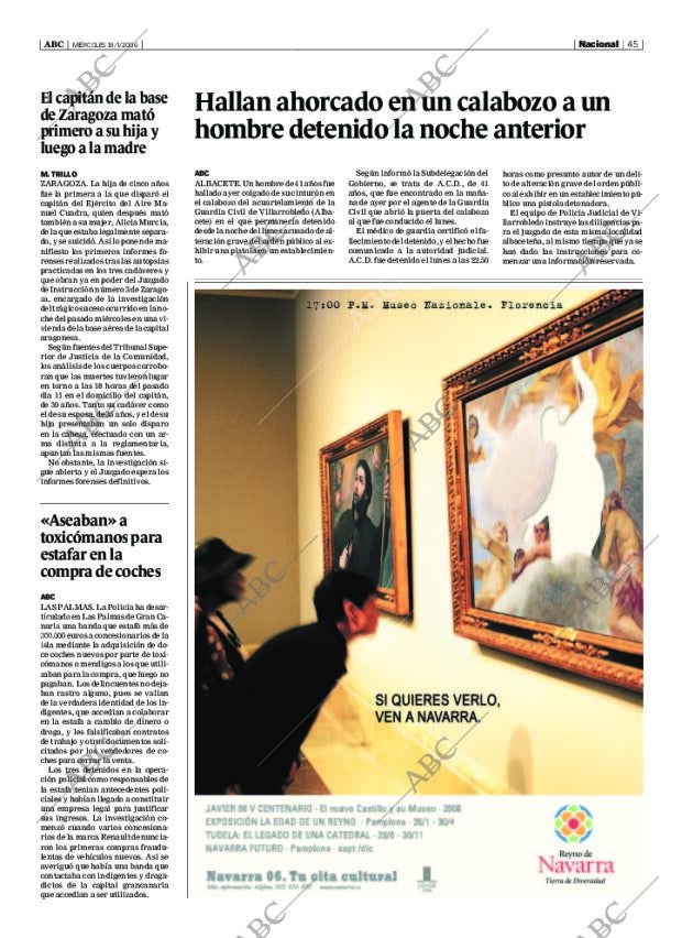 ABC SEVILLA 18-01-2006 página 45