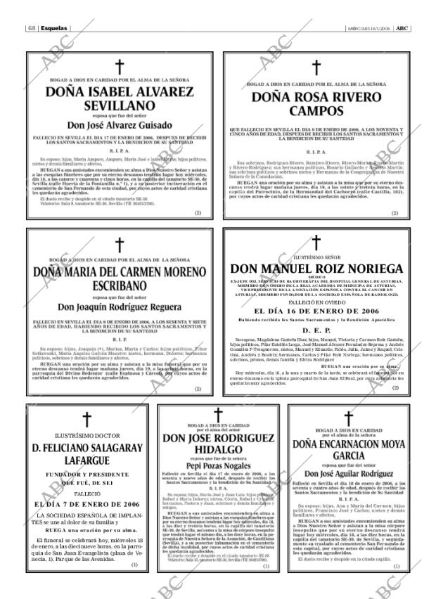 ABC SEVILLA 18-01-2006 página 68