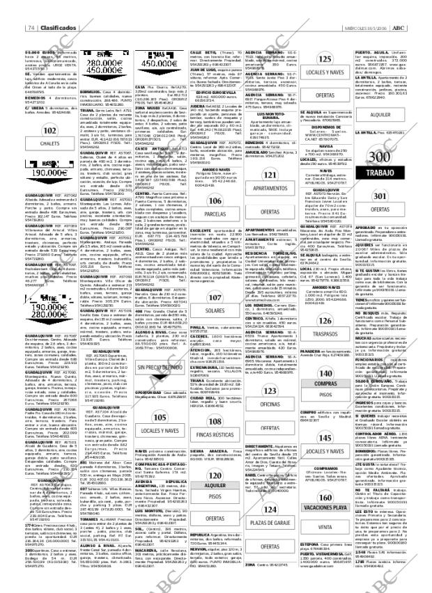 ABC SEVILLA 18-01-2006 página 74