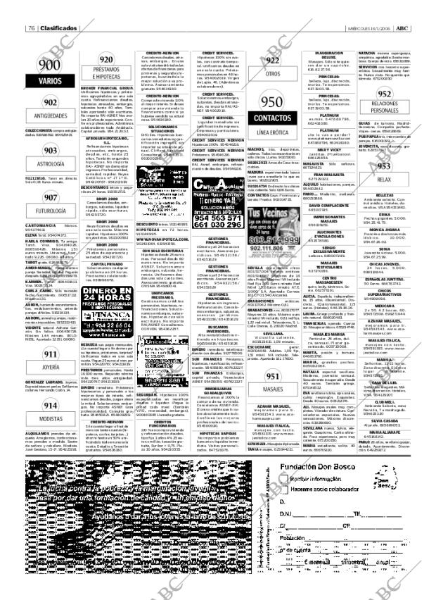 ABC SEVILLA 18-01-2006 página 76