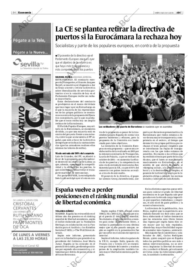 ABC SEVILLA 18-01-2006 página 84
