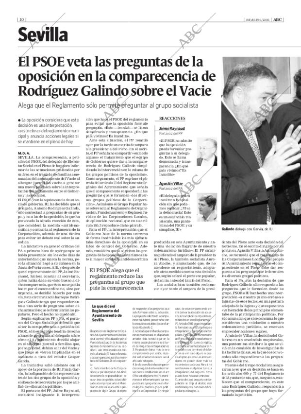 ABC SEVILLA 19-01-2006 página 10