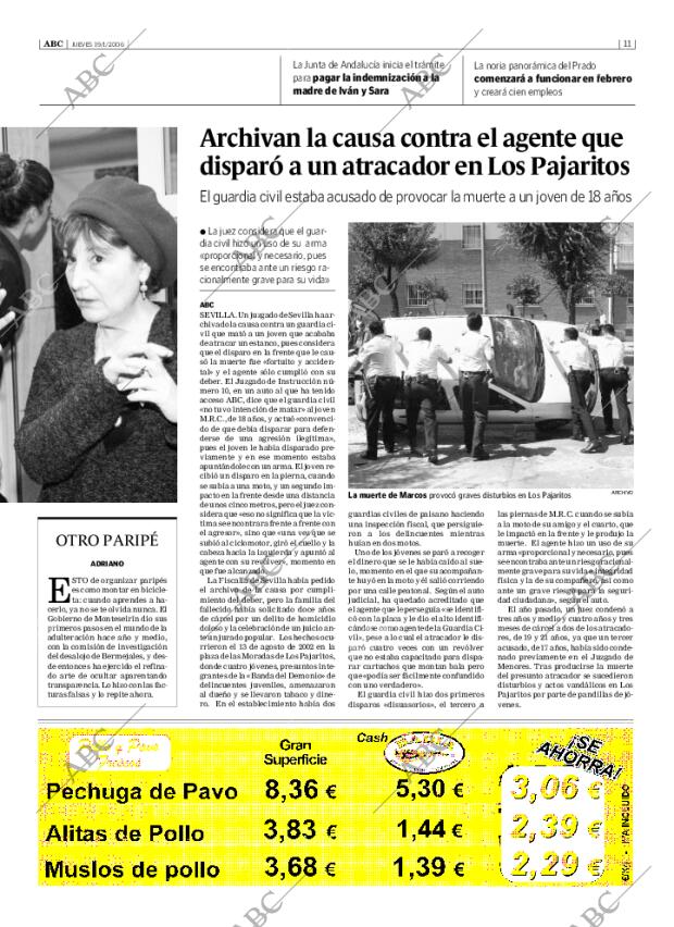 ABC SEVILLA 19-01-2006 página 11