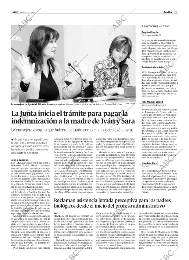 ABC SEVILLA 19-01-2006 página 13