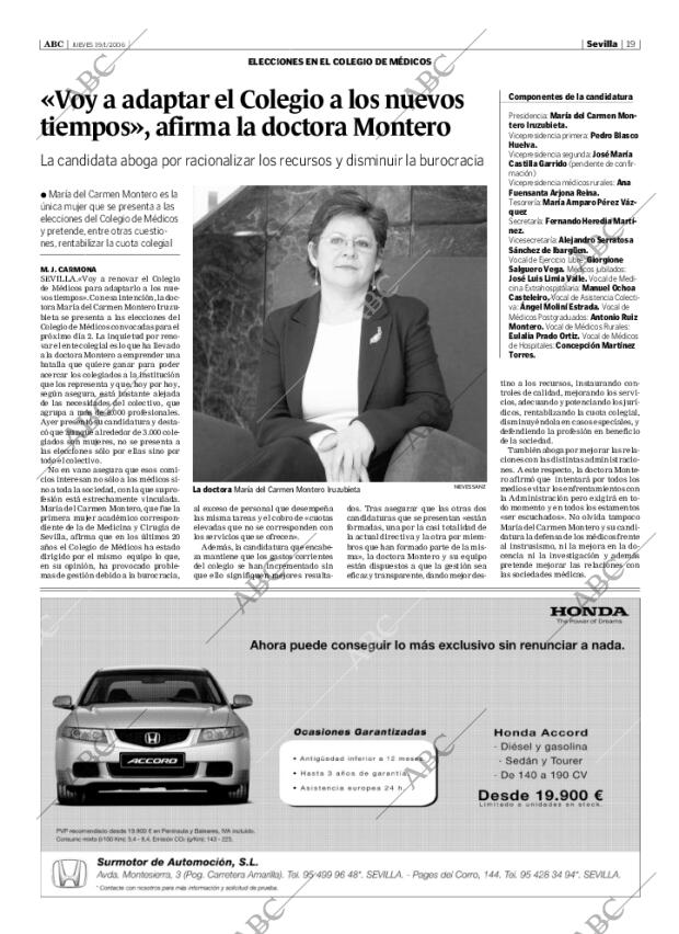 ABC SEVILLA 19-01-2006 página 19