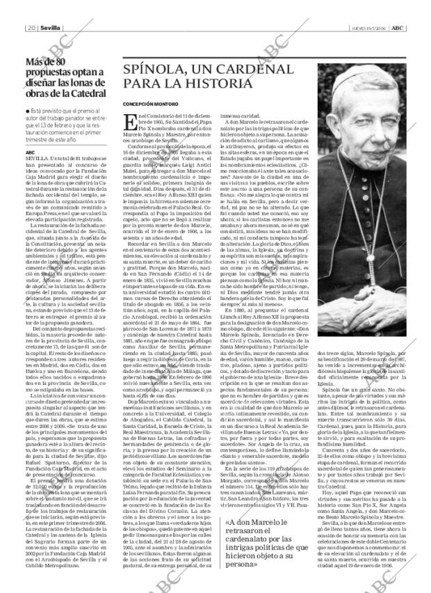 ABC SEVILLA 19-01-2006 página 20