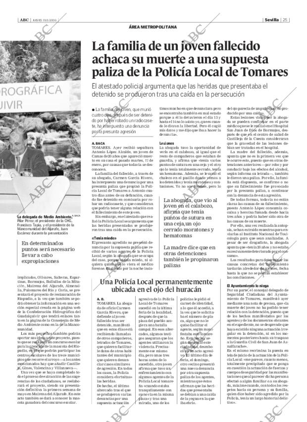 ABC SEVILLA 19-01-2006 página 25