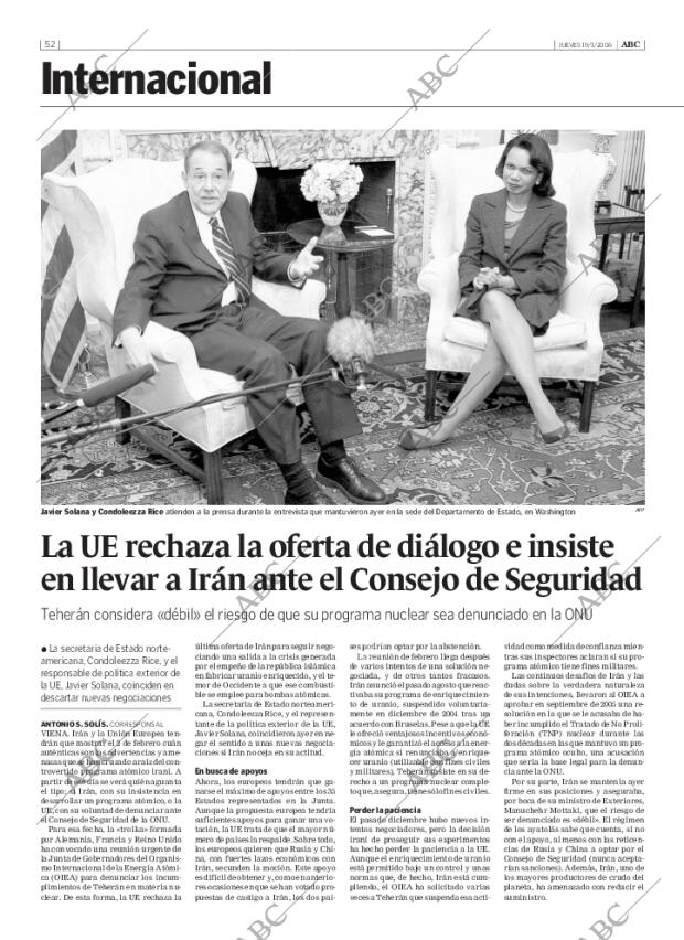 ABC SEVILLA 19-01-2006 página 52