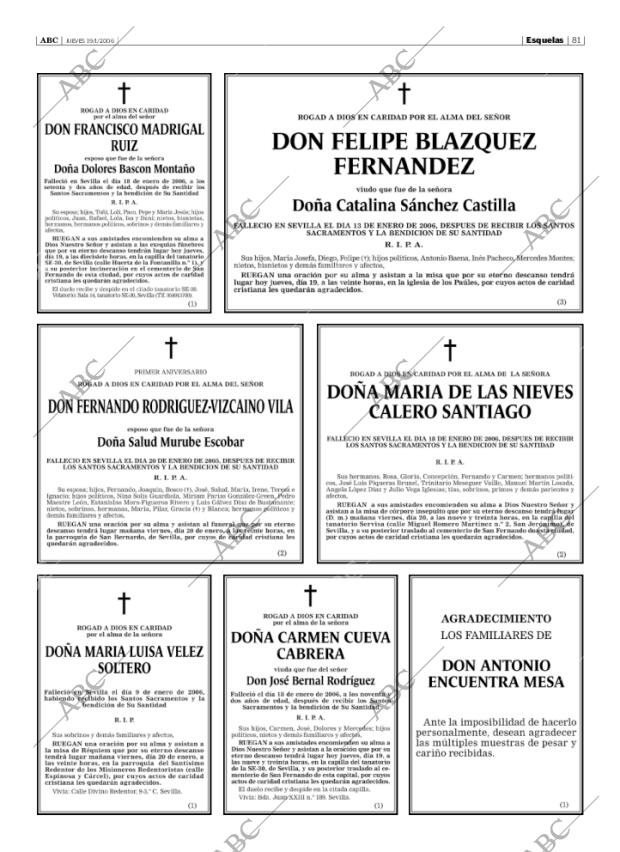 ABC SEVILLA 19-01-2006 página 81