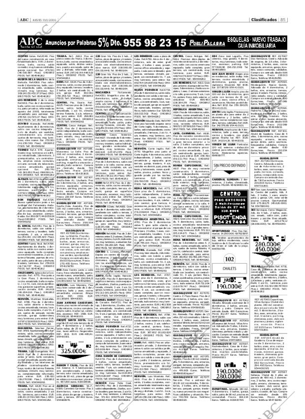 ABC SEVILLA 19-01-2006 página 85