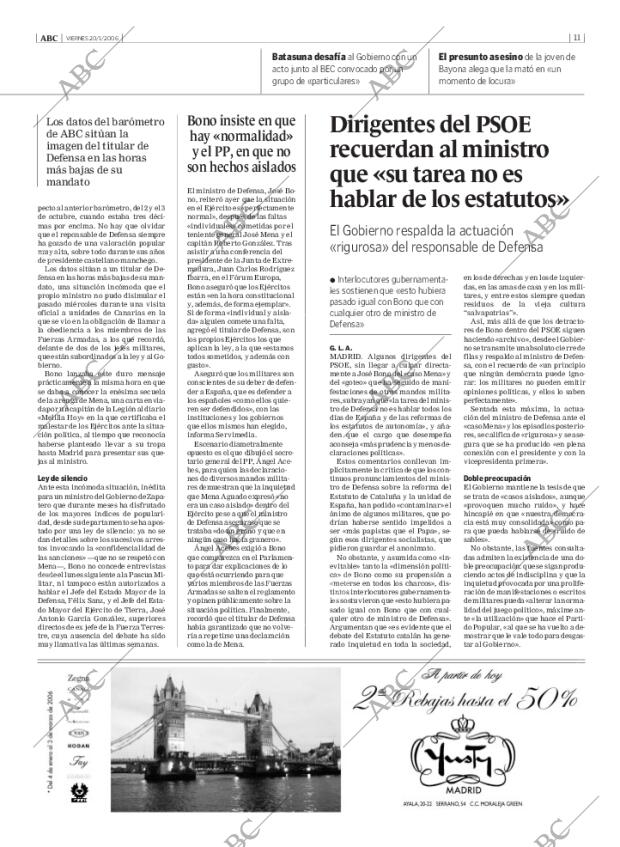 ABC MADRID 20-01-2006 página 11