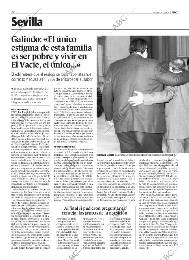 ABC SEVILLA 20-01-2006 página 10