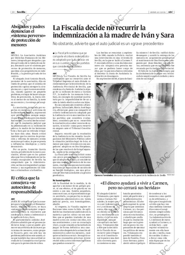 ABC SEVILLA 20-01-2006 página 14