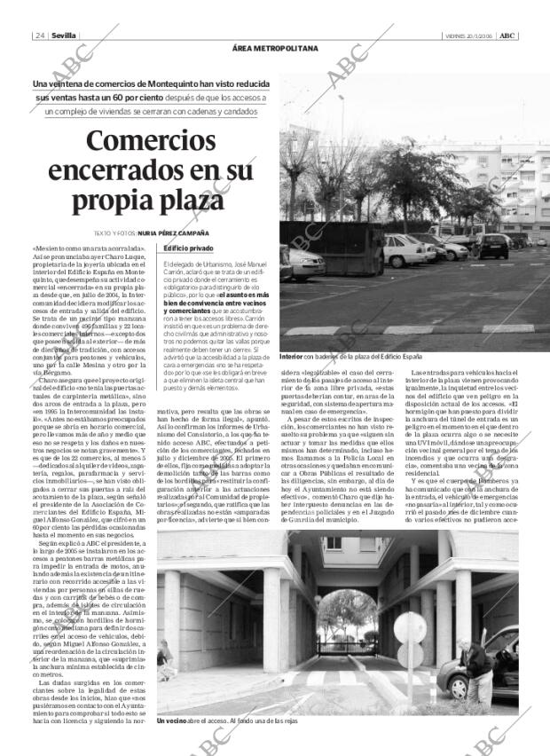 ABC SEVILLA 20-01-2006 página 24