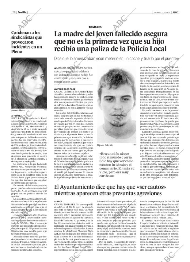 ABC SEVILLA 20-01-2006 página 26