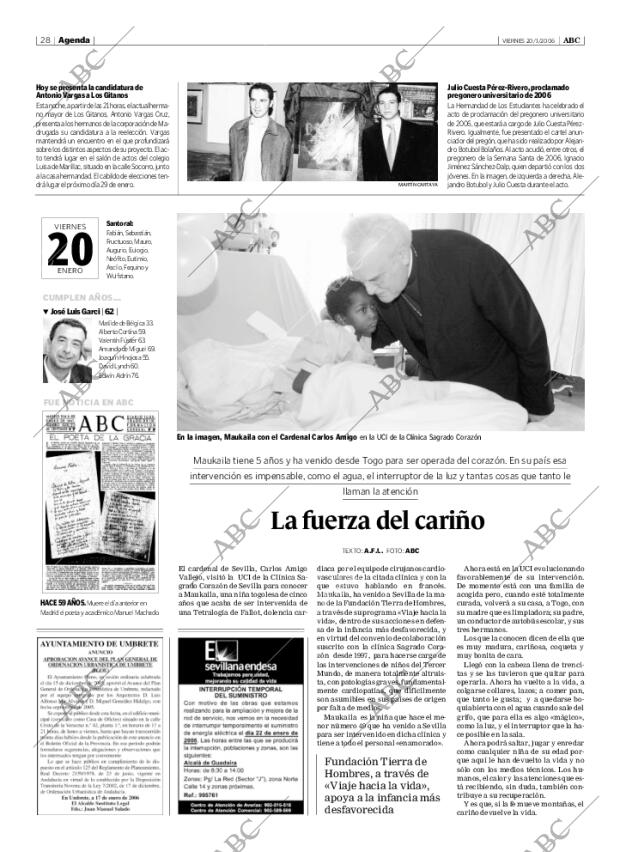 ABC SEVILLA 20-01-2006 página 28