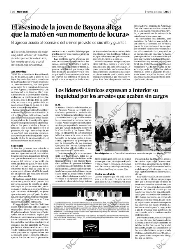 ABC SEVILLA 20-01-2006 página 50