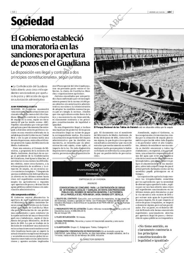 ABC SEVILLA 20-01-2006 página 58