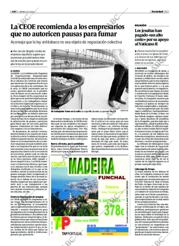 ABC SEVILLA 20-01-2006 página 61