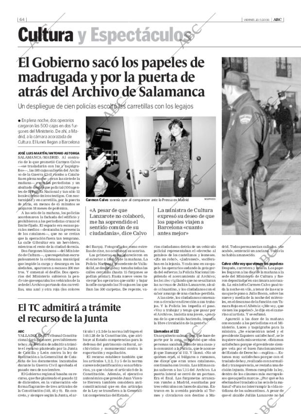 ABC SEVILLA 20-01-2006 página 64