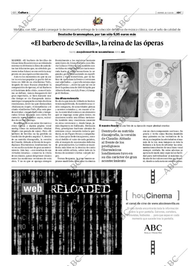 ABC SEVILLA 20-01-2006 página 68