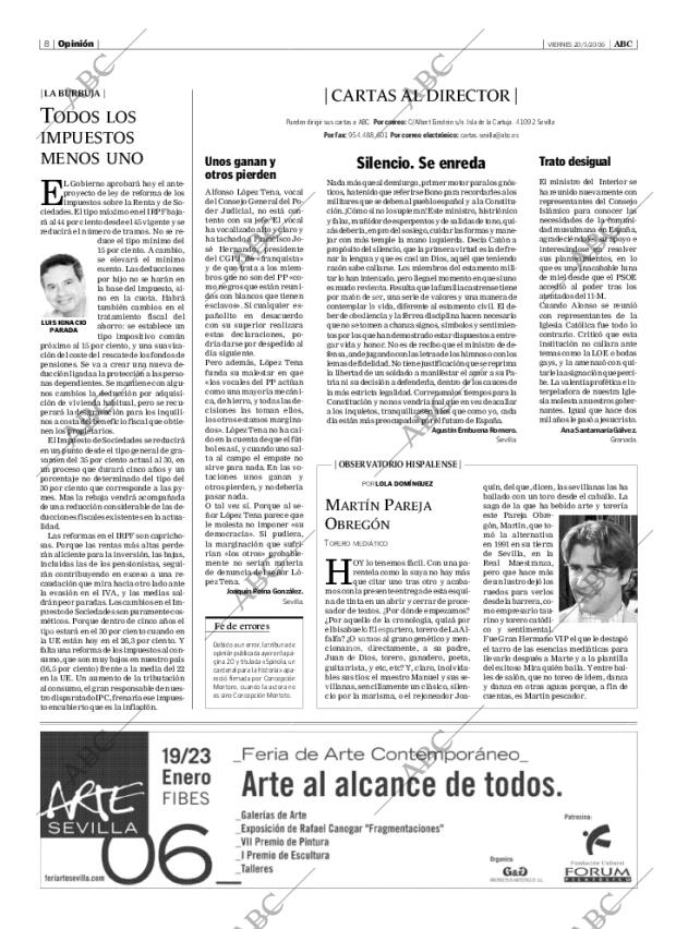 ABC SEVILLA 20-01-2006 página 8