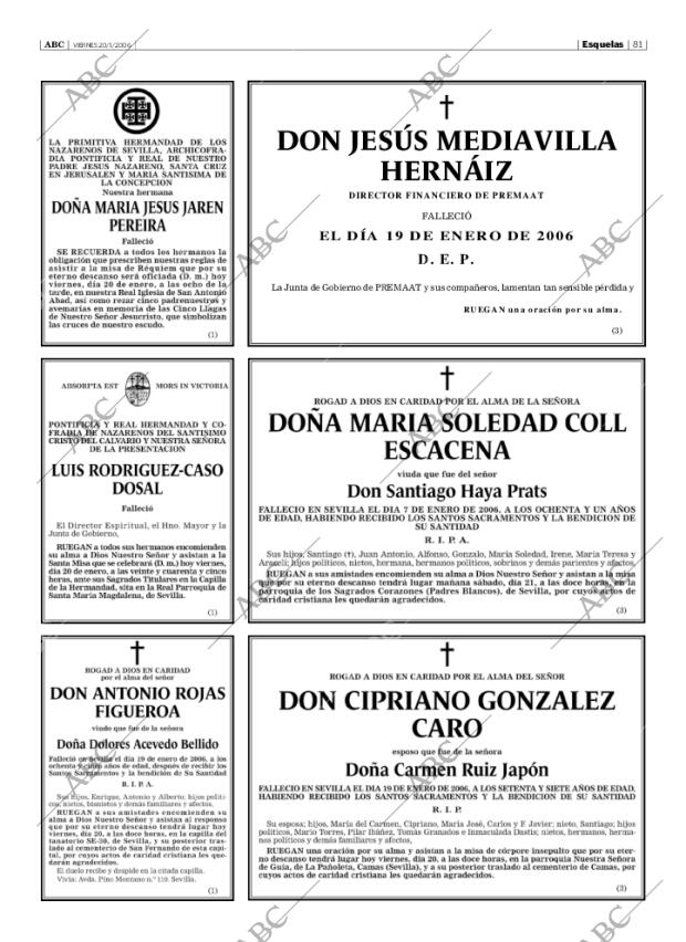 ABC SEVILLA 20-01-2006 página 81