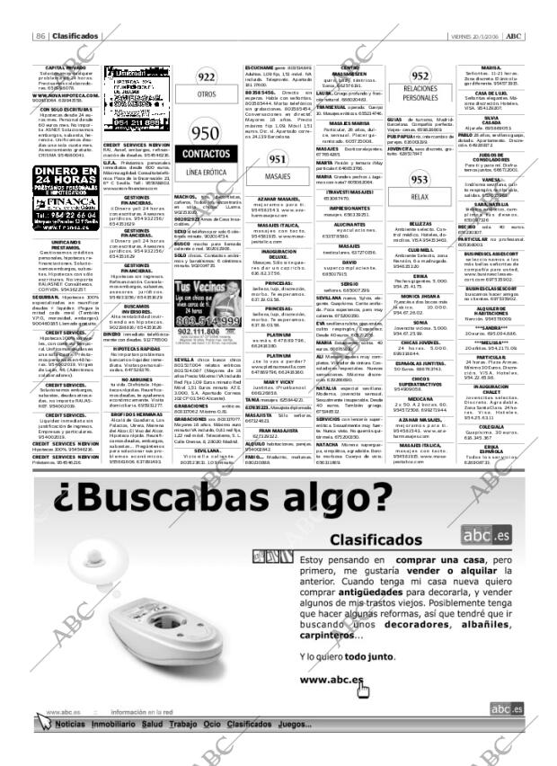 ABC SEVILLA 20-01-2006 página 86