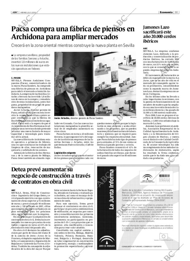 ABC SEVILLA 20-01-2006 página 93